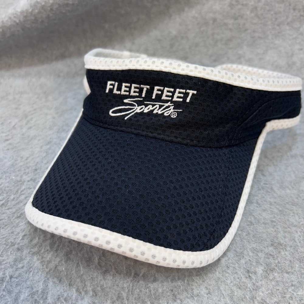 Fleet Feet Sports Unisex Black Brooks Running Visor Mesh Adjustable OSFM
